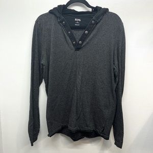 Michael Kors Distinguished Hoodie Long-Sleeve Tee Size M